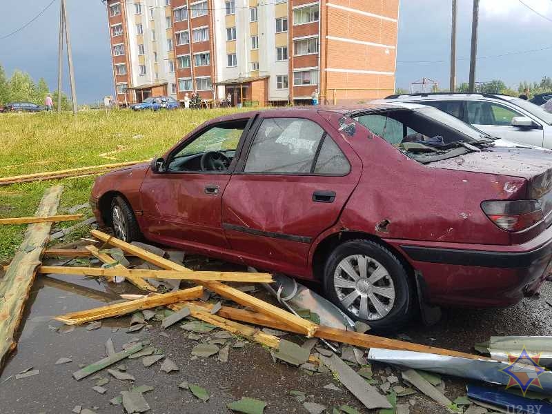 В Витебске и области устраняют последствия сильного ветра