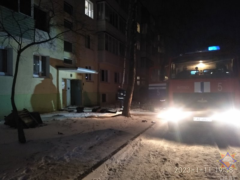В Витебске горела многоэтажка, потребовалась эвакуация жильцов