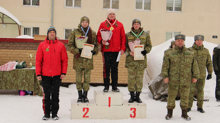 Команда Полоцкого погранотряда победила в чемпионате по биатлону среди органов пограничной службы