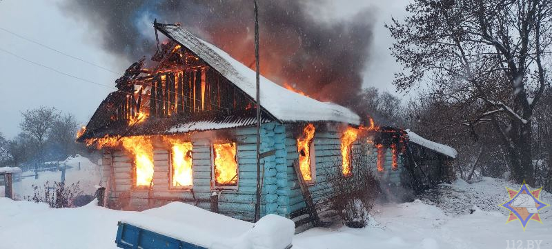 На пожаре в Чашникском районе погиб пенсионер
