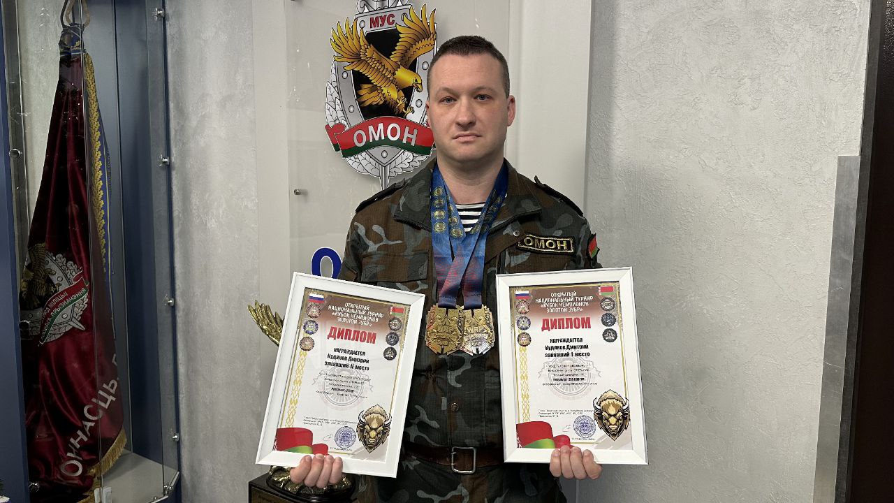 Спортивный интерес: чемпион Беларуси по пауэрлифтингу работает в УВД Витебского облисполкома