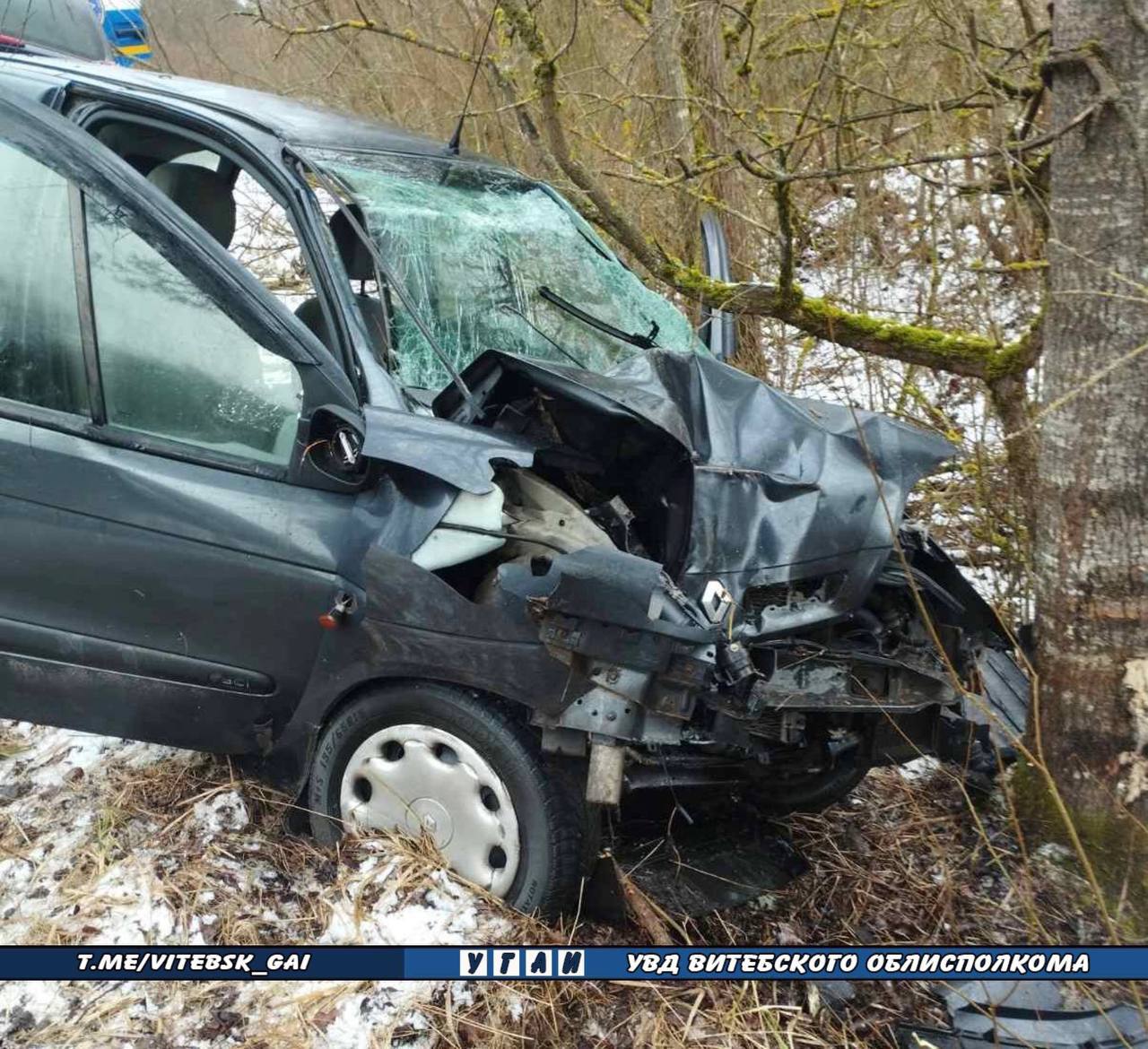В Чашникском районе в ДТП пострадали два пассажира