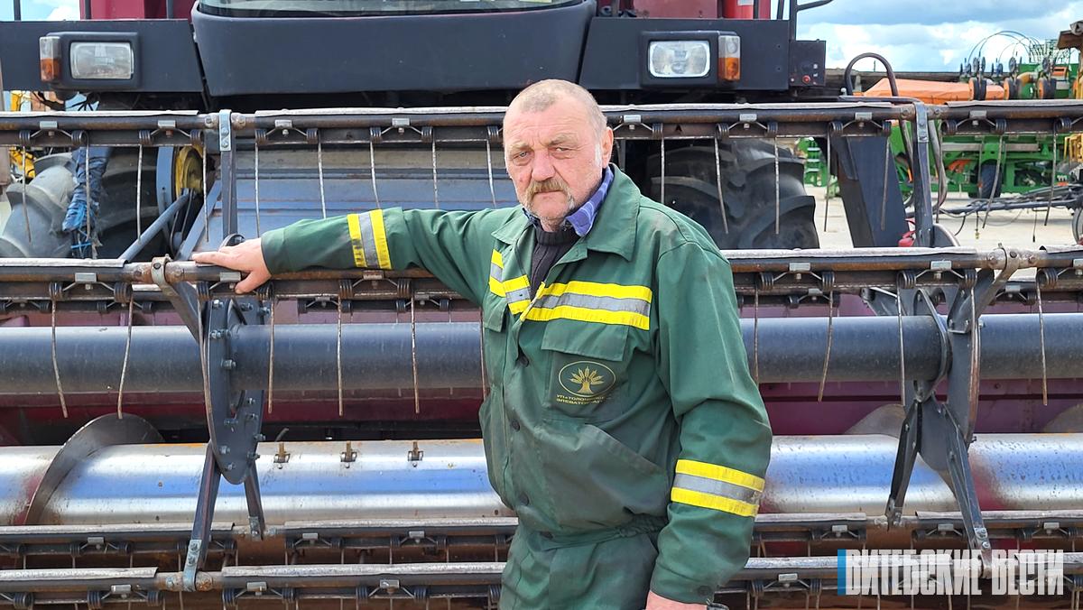 Главный агроном СХФ «Надежино» Толочинского района: «Чтобы собрать маслосемена рапса без потерь, работа в полях кипит весь световой день»