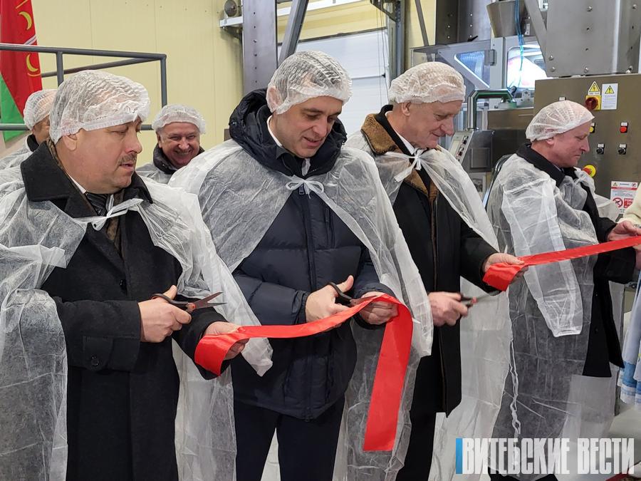 Александр Субботин принял участие в открытии производства по изготовлению замороженного полуфабриката картофеля фри в Толочине