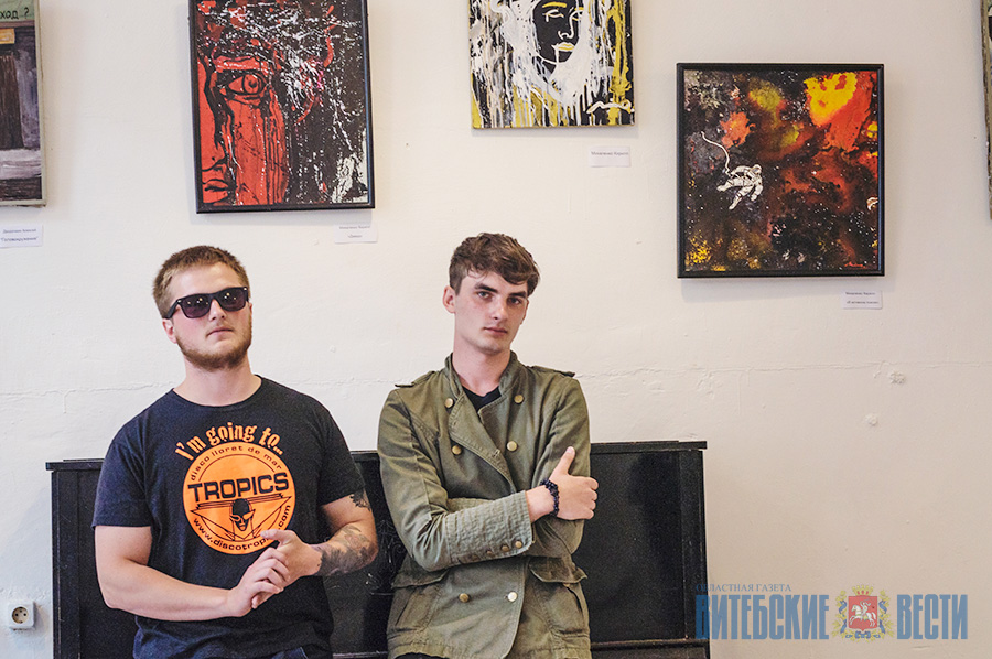 Абстракцию с классикой объединила выставка молодых художников из Гомеля в витебском арт-центре VZAP