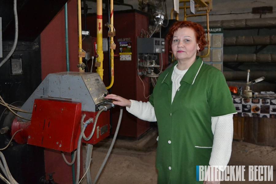 Единственная в области женщина-оператор котельной Оксана Крючкова работает в Дубровенском районе