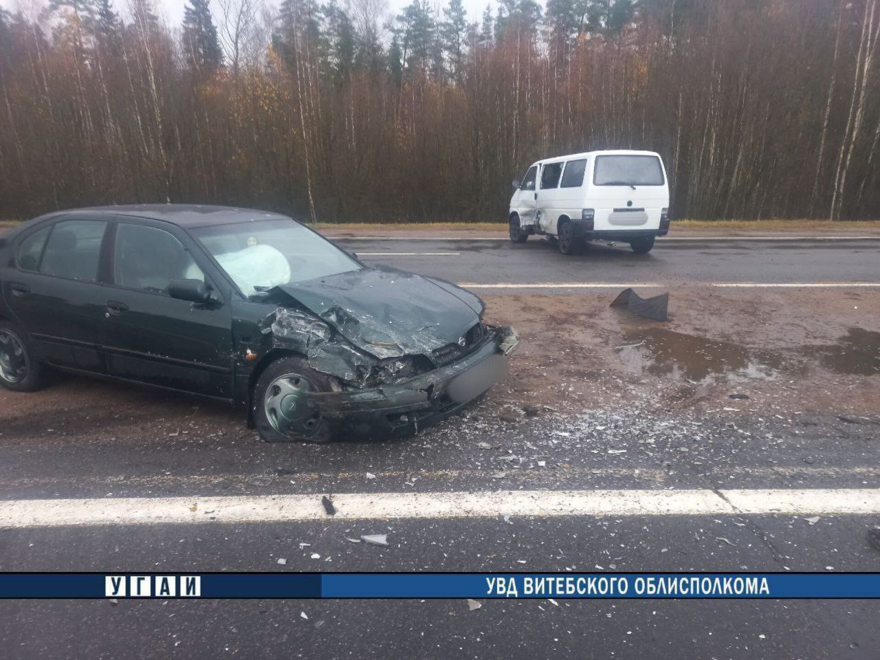 В Полоцком районе произошло ДТП с участием двух автомобилей