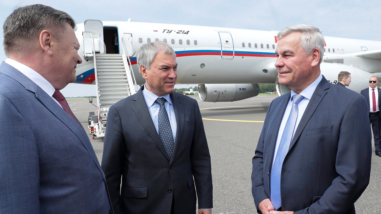 Вячеслав Володин прибыл с рабочим визитом в Республику Беларусь