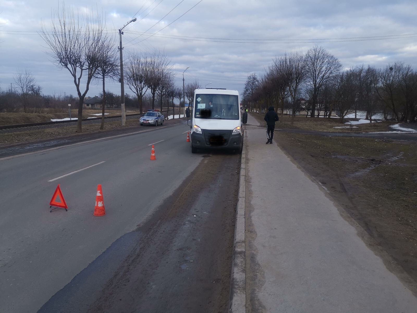 В Орше микроавтобус сбил пенсионерку