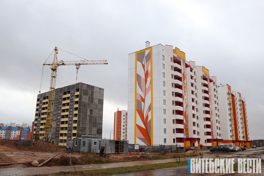 Полоцк активно прирастает новыми жилыми многоэтажками