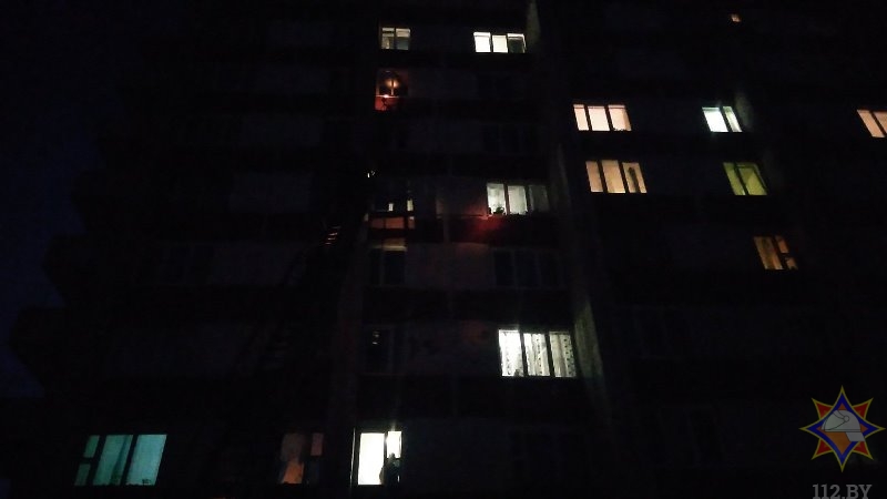 В Витебске из-за пожара в многоэтажке было эвакуировано 15 человек