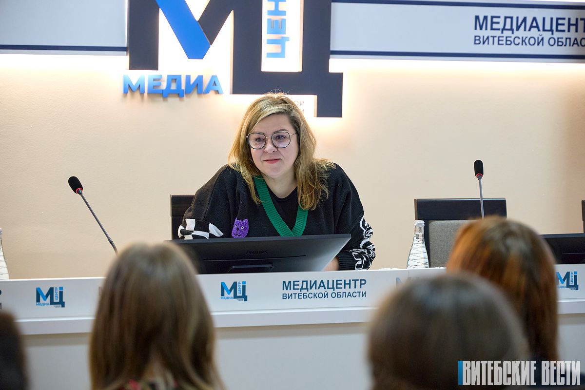 В Медиацентре Витебской области прошел мастер-класс по ораторскому мастерству и постановке голоса от Марии Войтеховской