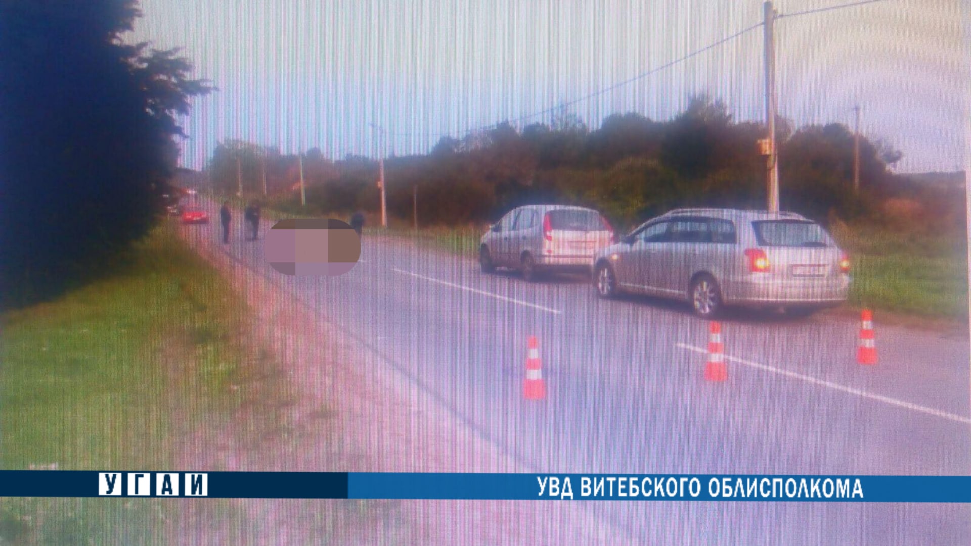 Под Полоцком иномарка насмерть задавила лежавшего на дороге пешехода