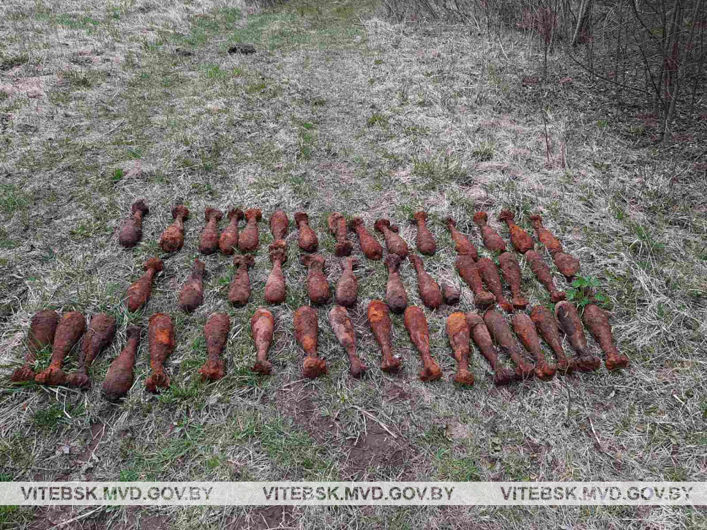 Под Оршей тракторист нашел в поле боеприпасы времен ВОВ