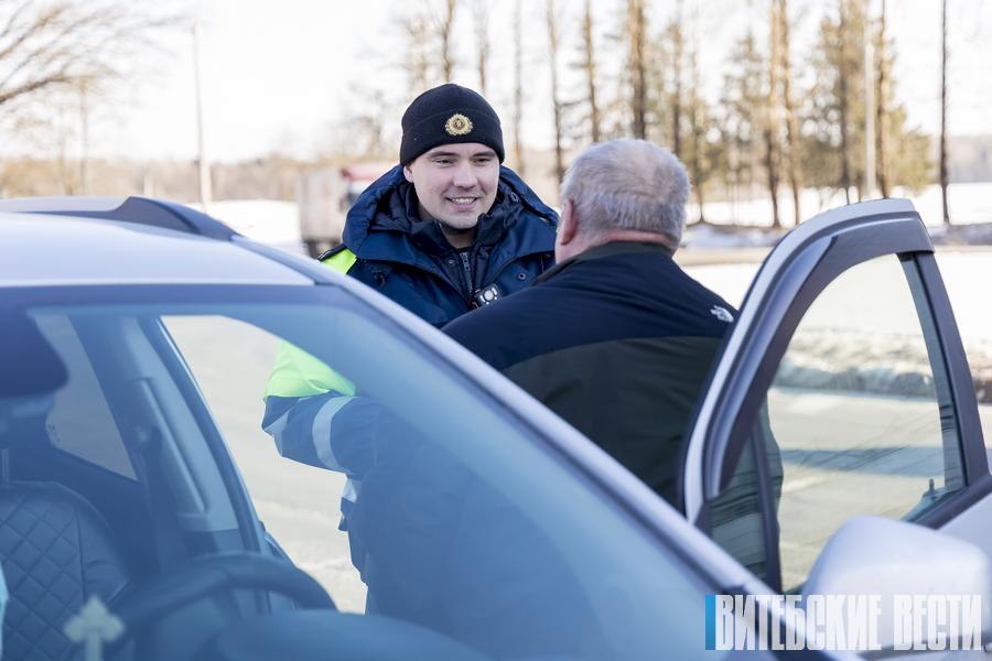 Сотрудники ДПС Витебского РОВД совместно с Белтехосмотром провели профилактические мероприятия 