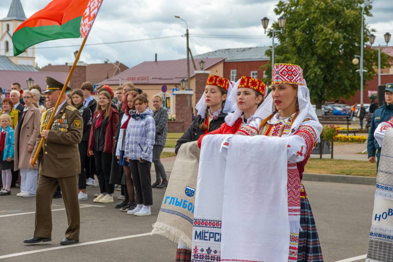 В Верхнедвинском районе прошел гражданско-патриотический марафон "Единый"