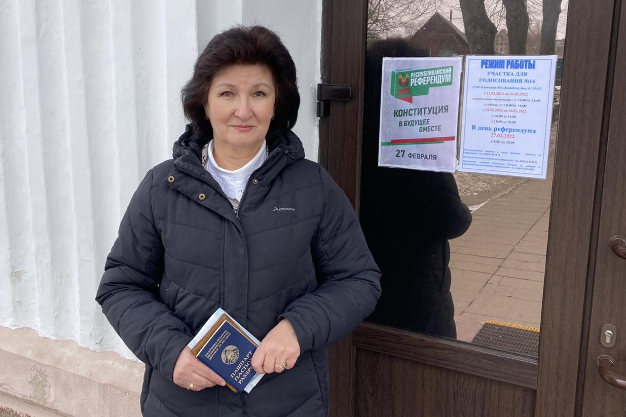 Елена Сабирова: "Я голосую за будущее развитие нашей страны"