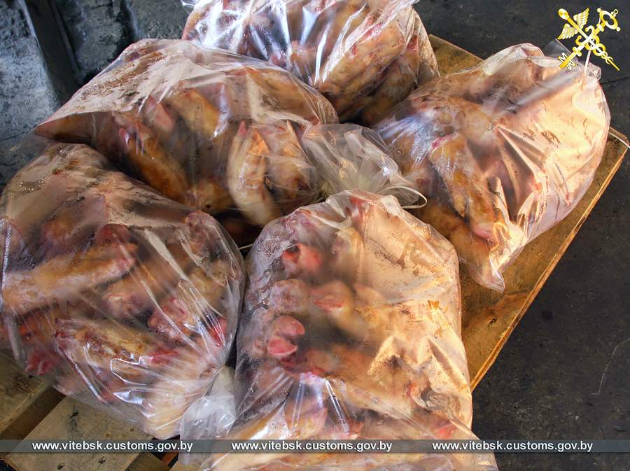 Фура с 7 тоннами нелегальных субпродуктов задержана под Витебском