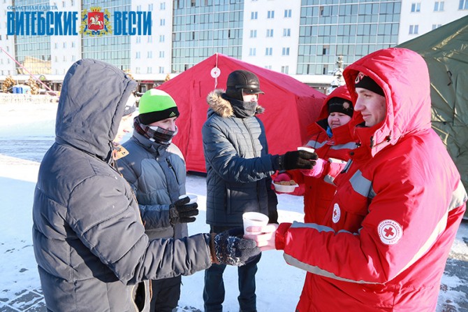Мобильные пункты обогрева возобновляют работу в Витебске 
