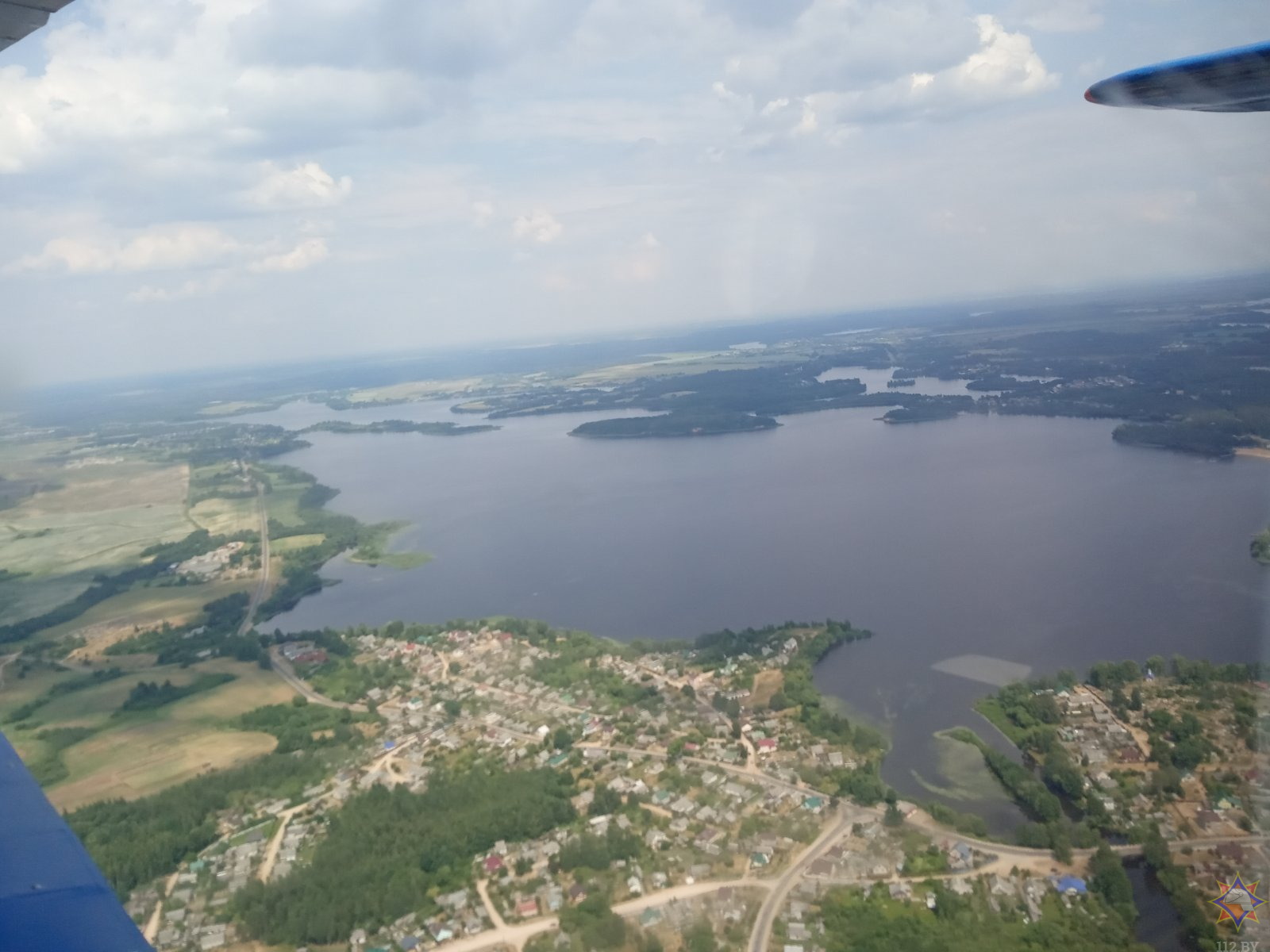 В Витебской области продолжается авиамониторинг мест отдыха людей