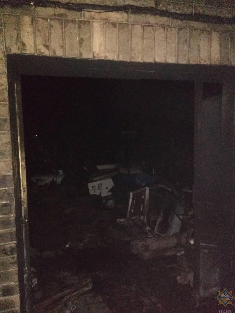 В Поставском районе водитель погиб при пожаре в гараже амбулатории