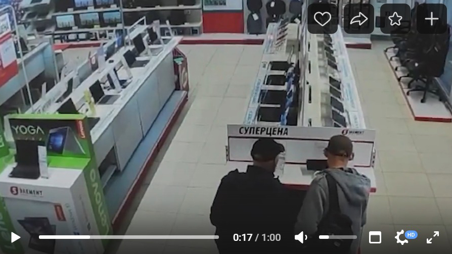 В Полоцке двое приятелей украли в магазине телефон, а вместо него положили на витрину пустую коробку
