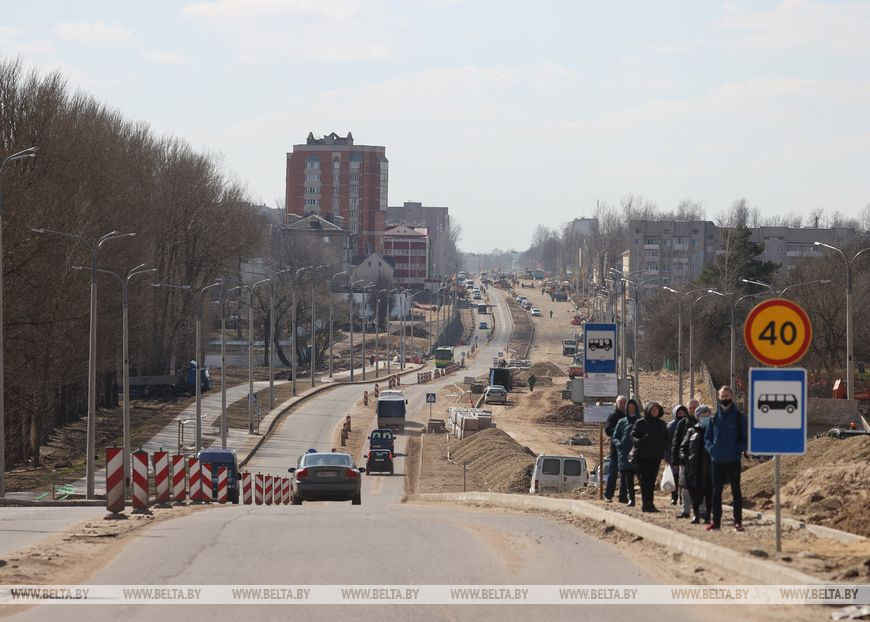 Реконструкцию улицы Гагарина в Витебске планируют завершить к "Славянскому базару"