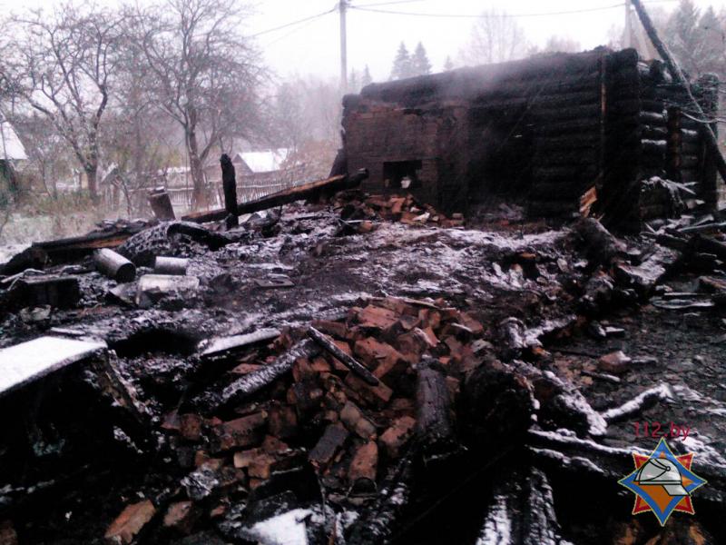 На пожаре в Витебском районе погибла пенсионерка