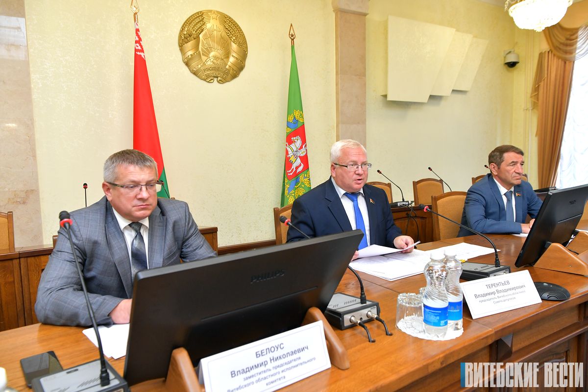 Владимир Терентьев: "Для органов местного самоуправления Витебской области на первый план выходит работа по укреплению сельских Советов депутатов"