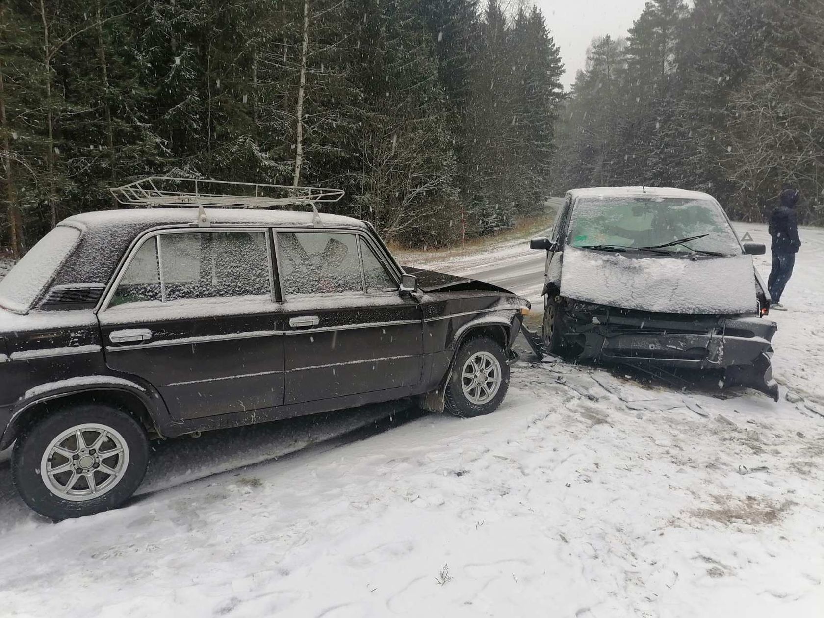 Между Полоцком и Ушачами столкнулись два автомобиля