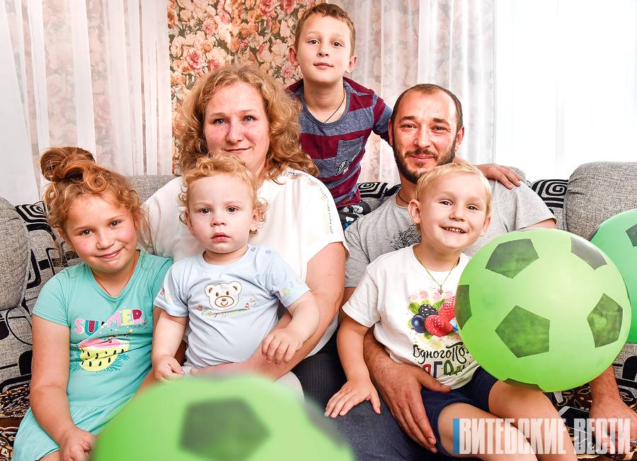 Многодетная мама из Толочина Ирина Еркович: «Я не смогла бы растить только одного ребенка»
