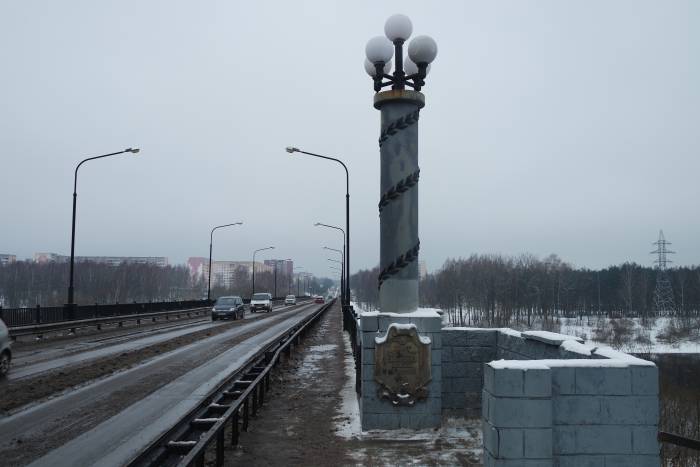 Мост в Новополоцке перекрыт для автобусов и большегрузов в связи с ремонтом