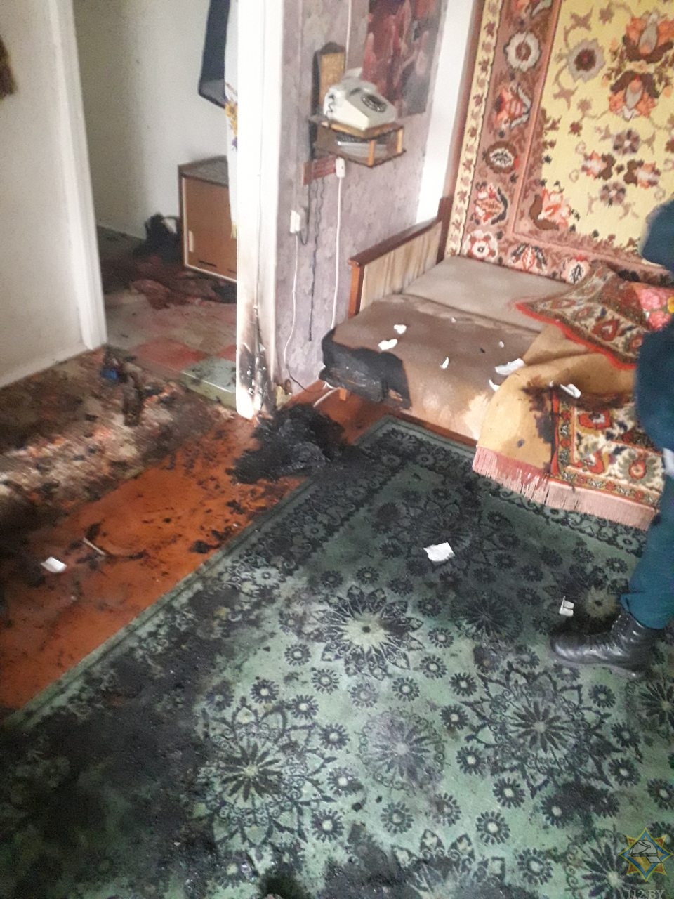 В Витебске получившая ожоги во время пожара в многоэтажке пенсионерка скончалась в больнице
