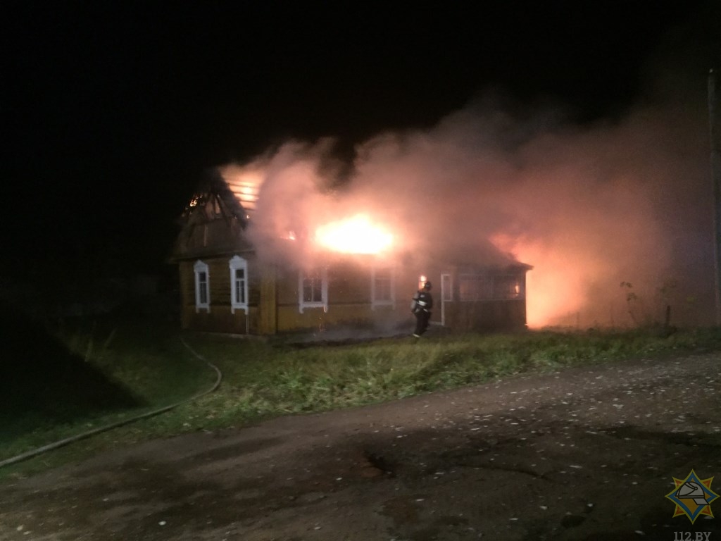 В Верхнедвинском районе на пожаре погиб мужчина