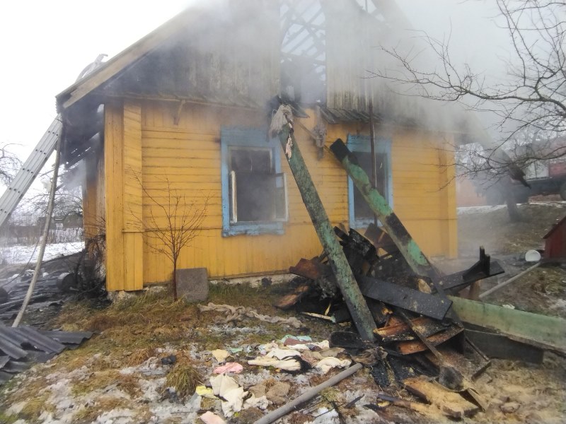 В Глубокском районе 21 января на пожарах погибли 2 человека