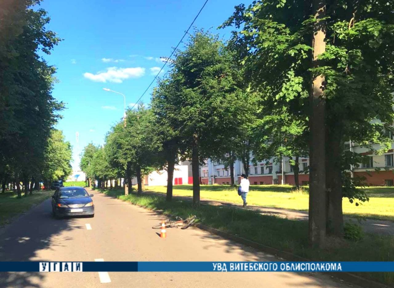 В Полоцке 12-летний велосипедист попал под колёса автомобиля
