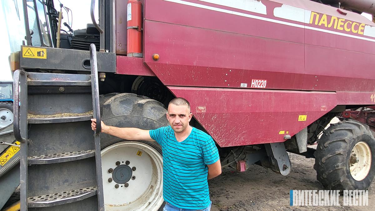 Жатва в Толочинском районе стремительно набирает обороты