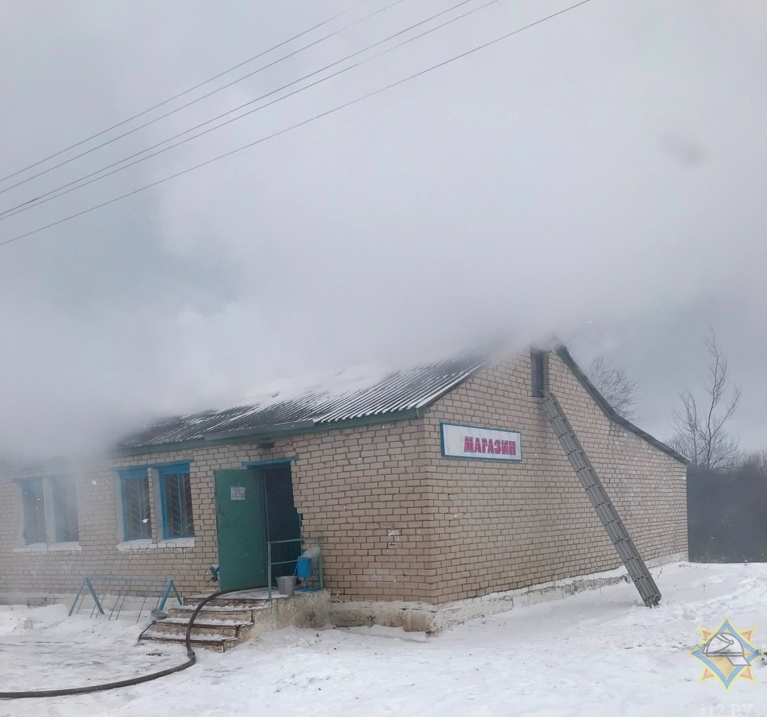 В Шумилинском районе горел частный магазин