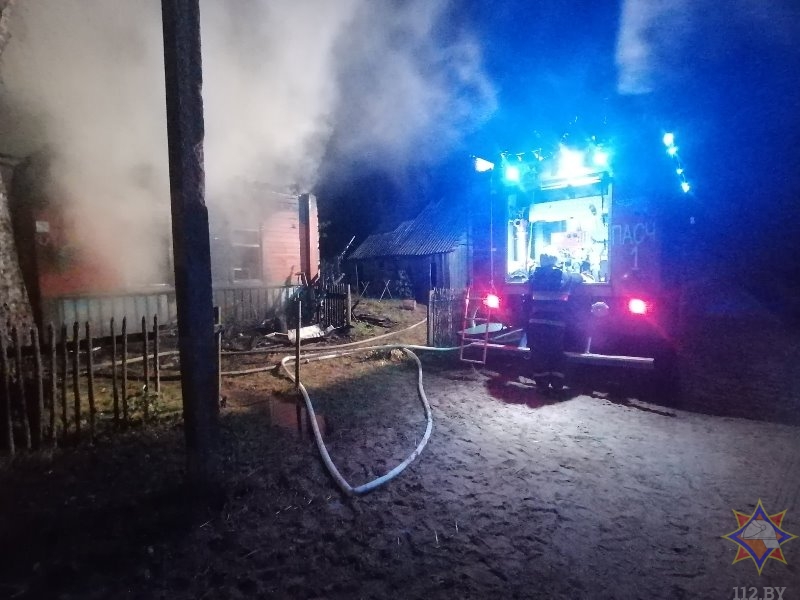 В Чашникском районе на пожаре погиб пенсионер