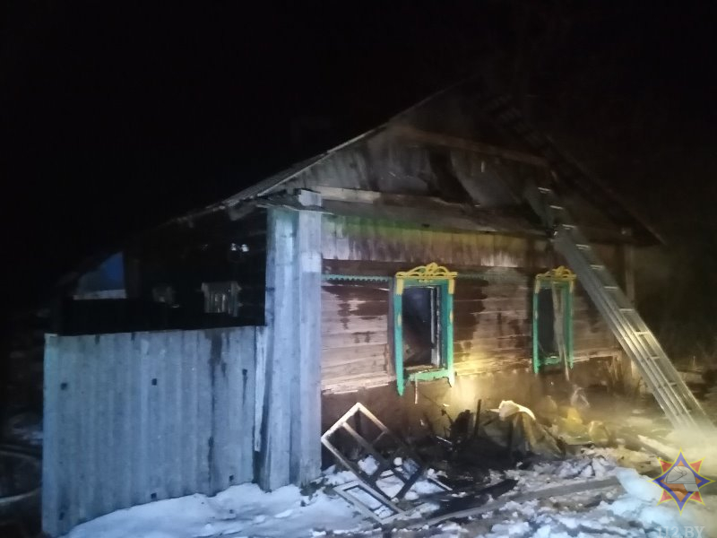 В Сенненском районе на пожаре погибла женщина