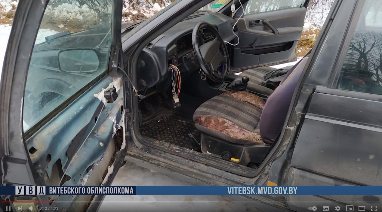 Житель Лепеля пытался уехать в Санкт-Петербург на угнанной иномарке 