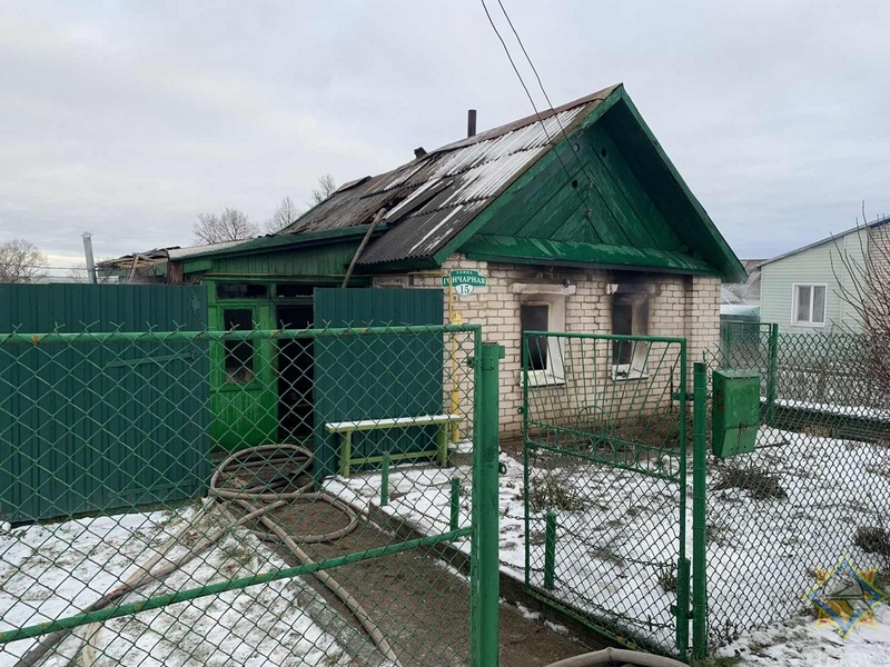 В Дубровно 90-летний пенсионер погиб на пожаре в частном доме