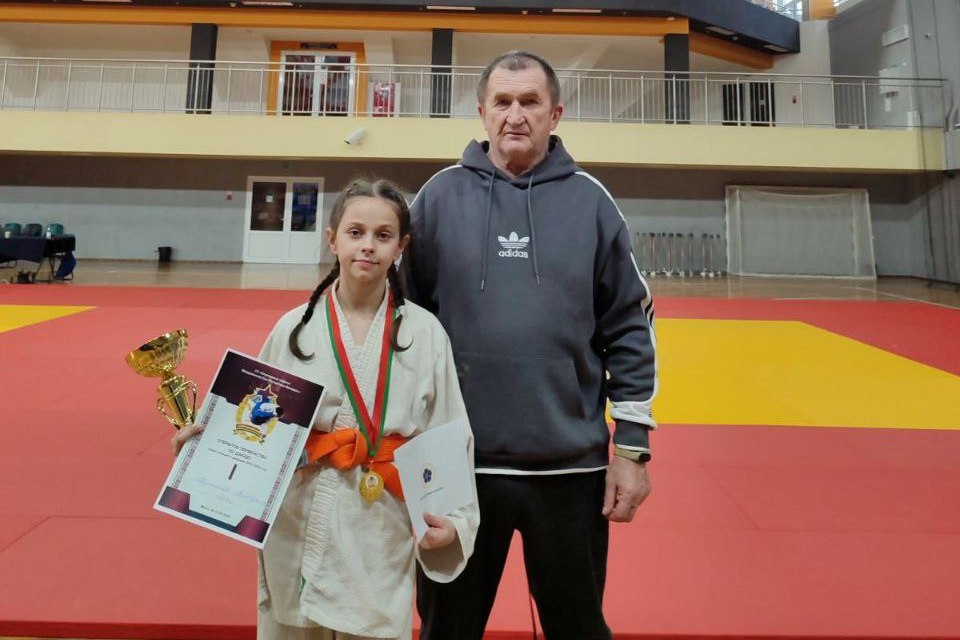 11-летняя Виктория Хрупакова из Витебска стала лучшей дзюдоисткой Беларуси в своей возрастной группе