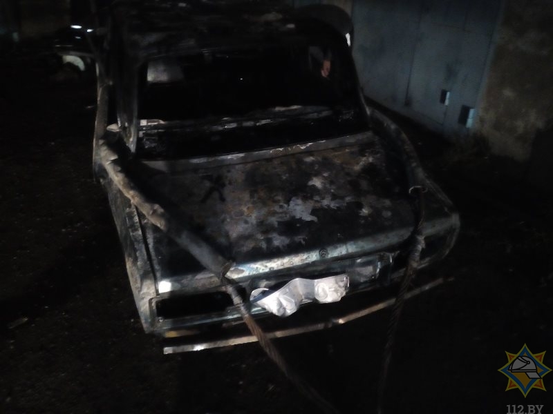 Витебский студент лишился авто из-за пожара в гараже