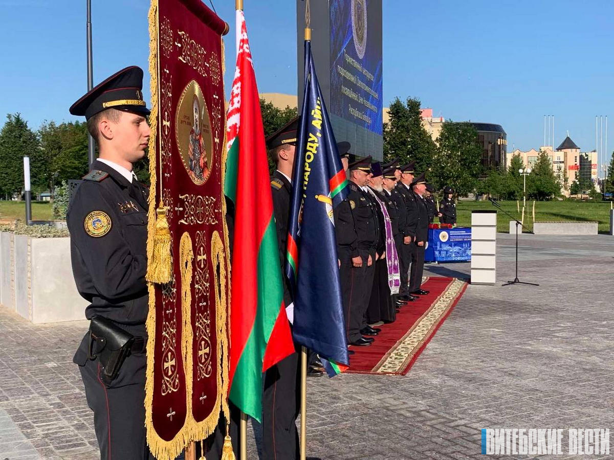 Департамент охраны Витебщины начал День Республики с торжественного инструктажа 