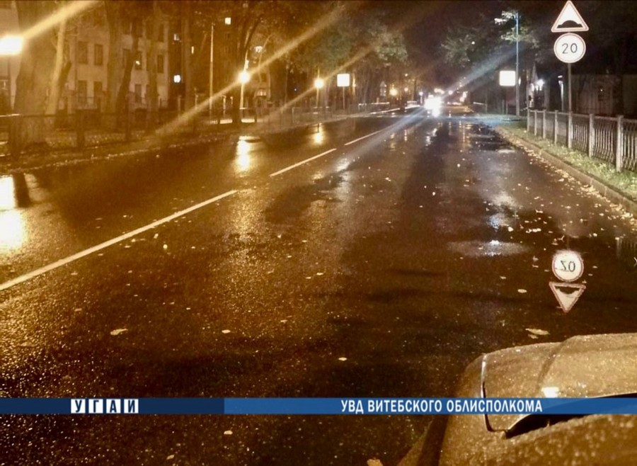 В Новополоцке иномарка сбила пьяную пенсионерку