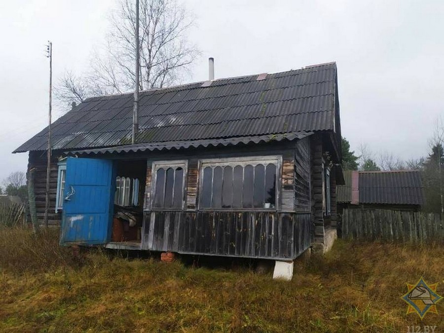 На пожаре в Россонском районе спасен мужчина