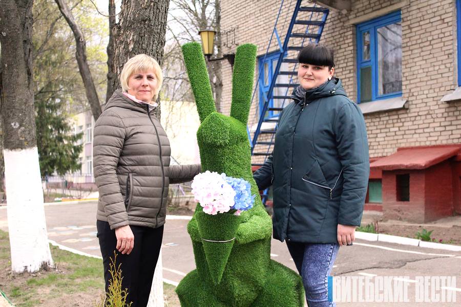 «Живая» клумба и праздничный видеоролик. Как готовятся ко Дню Победы детские сады Витебска?