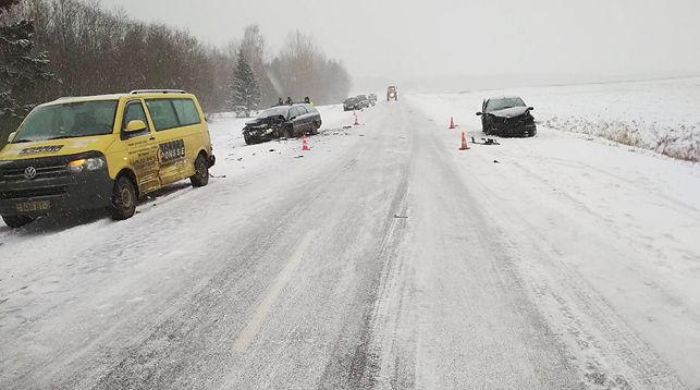 Из-за непогоды за сутки в Витебской области произошло несколько ДТП