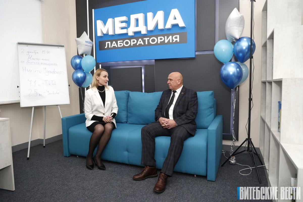 Вячеслав Дурнов о Медиалаборатории Витебской области: "Здесь есть всё, что сейчас в тренде у начинающих журналистов и блогеров"